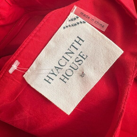 Tuckernuck HYACINTH HOUSE Red Bow Bella Mini Dress XS - Picture 4 of 5